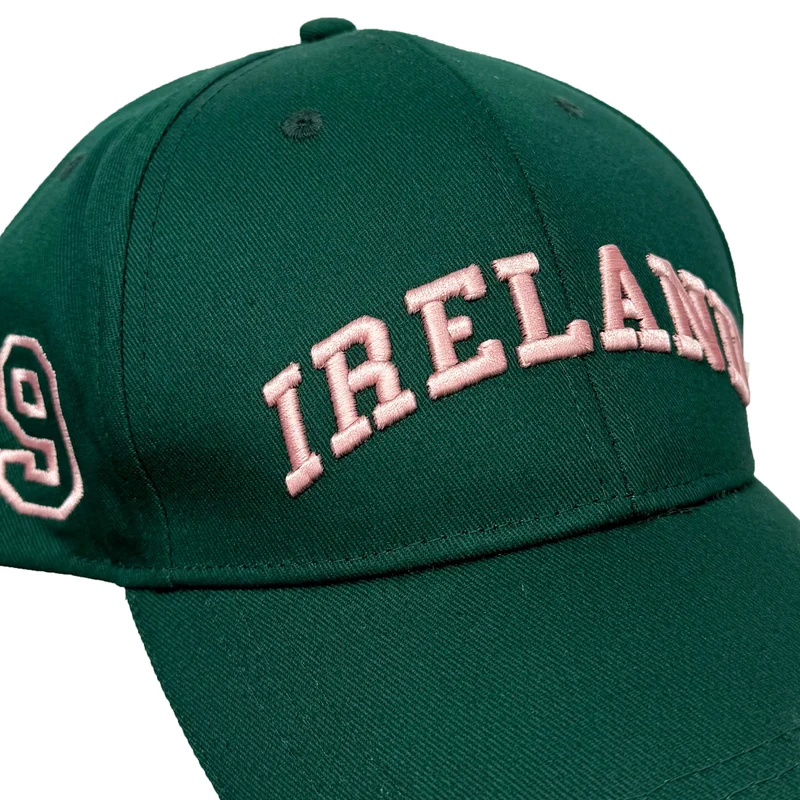 Ireland Evergreen and Pink Baseball Cap