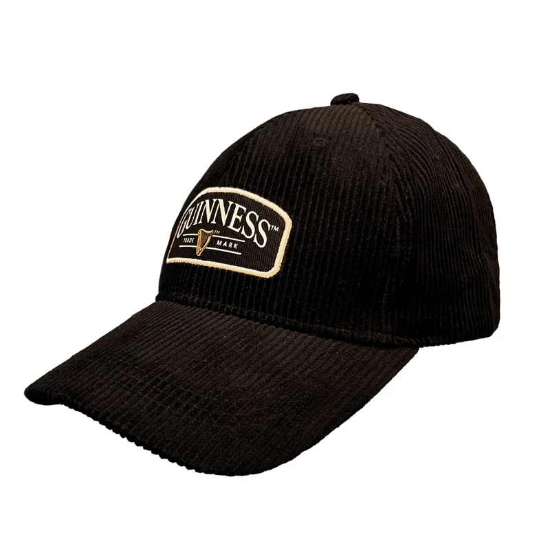 Guinness Black Trademark Cord Baseball Cap
