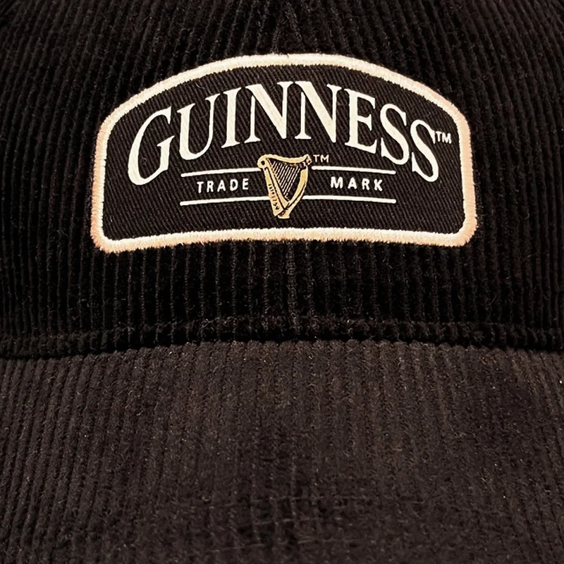 Guinness Black Trademark Cord Baseball Cap