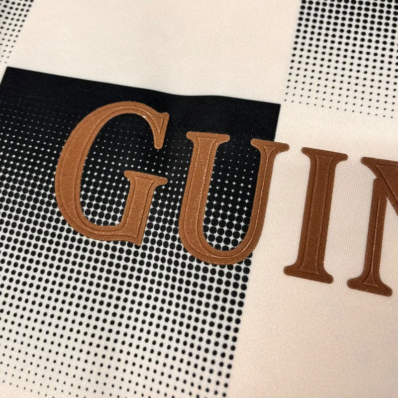 Guinness Cream and Black Check Performance Top