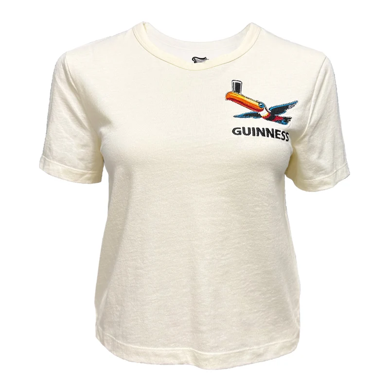 Guinness Women's Cream Toucan Lovely Day Cropped T-Shirt