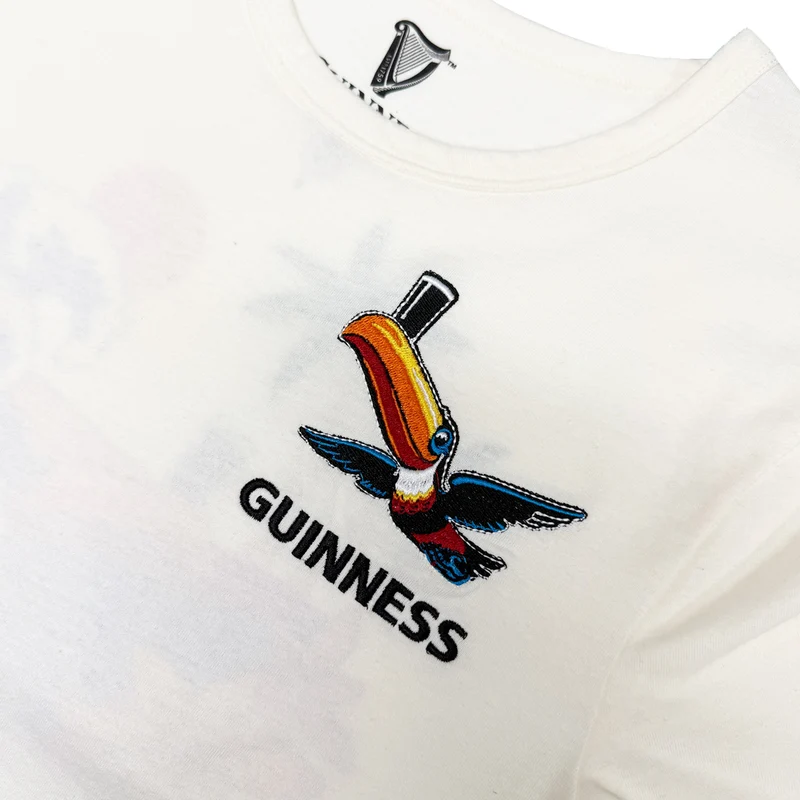Guinness Women's Cream Toucan Lovely Day Cropped T-Shirt