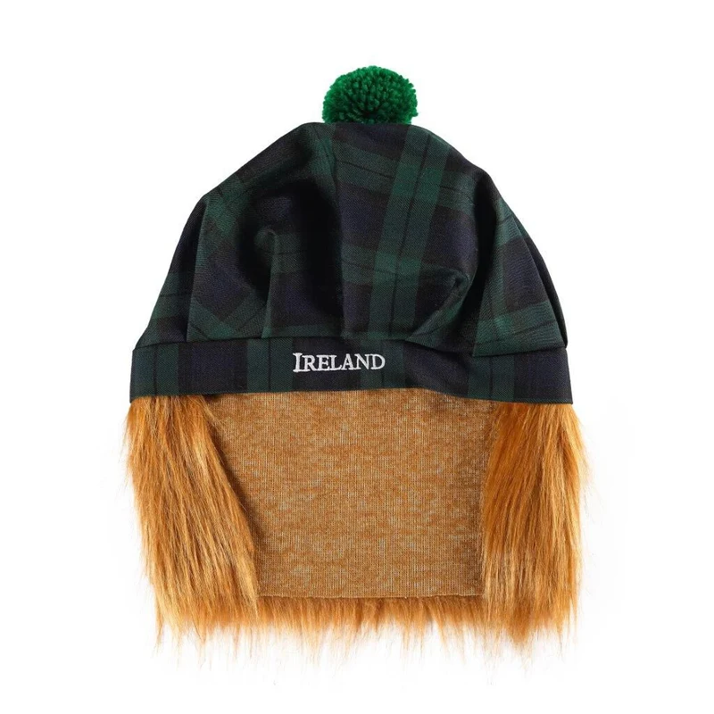 Tartan Hat With Hair