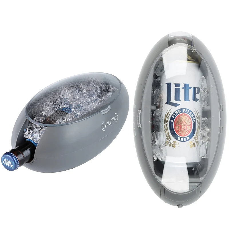 Instant Drink Chiller - Rapid Beverage Chiller for Cans 12 oz or 16 oz & Glass Bottles - Portable Instant Beverage Cooler - Fast & Efficient Instant Drink Cooler for Parties, Picnics & BBQs