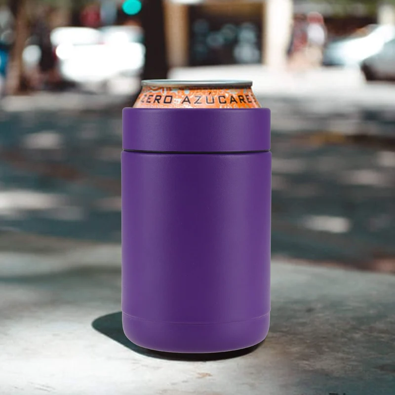 TAHOE TRAILS 12 oz Stainless Steel Double Wall Vacuum Insulated Can Cooler(Purple)