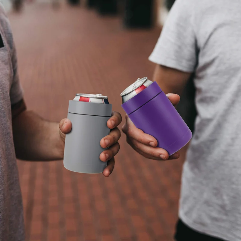 TAHOE TRAILS 12 oz Stainless Steel Double Wall Vacuum Insulated Can Cooler(Purple)