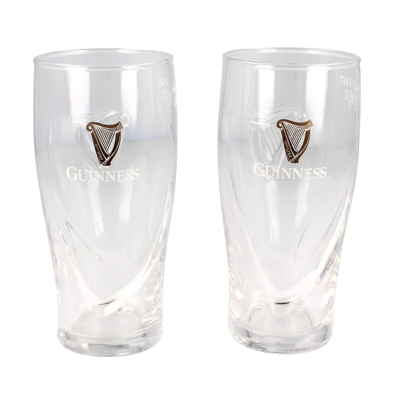 Guinness Half Pint Glasses – Set of 2 | 10oz Capacity | Official Livery Design | Not Full Pint Size