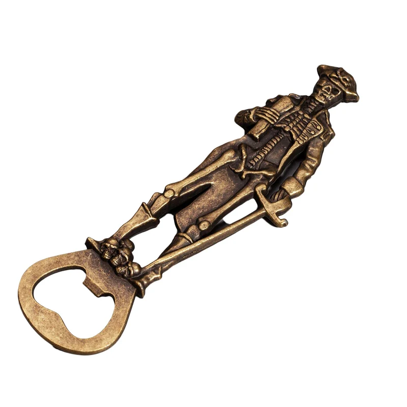 Pirate Skeleton Skull Beer Bottle Opener,Wine Opener Barware for Men, Husband, Dad, Boyfriend