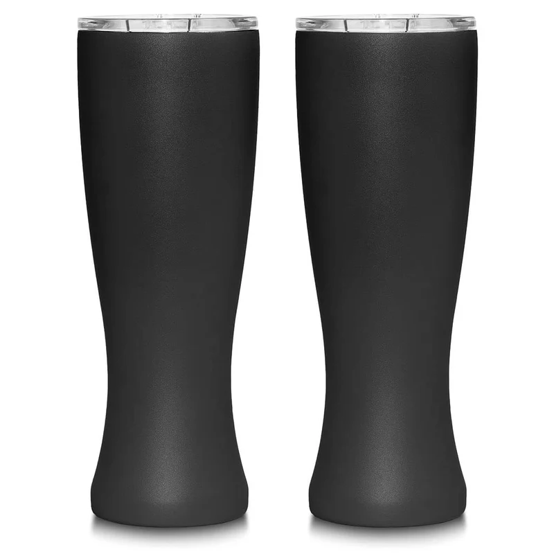 MASON FORGE | Stainless Steel Pint Double Insulated Beer Tumbler | Double Wall Vacuum Insulated | Sweat & Condensation Free | HOT or COLD Beverages | Pilsner Style Glass