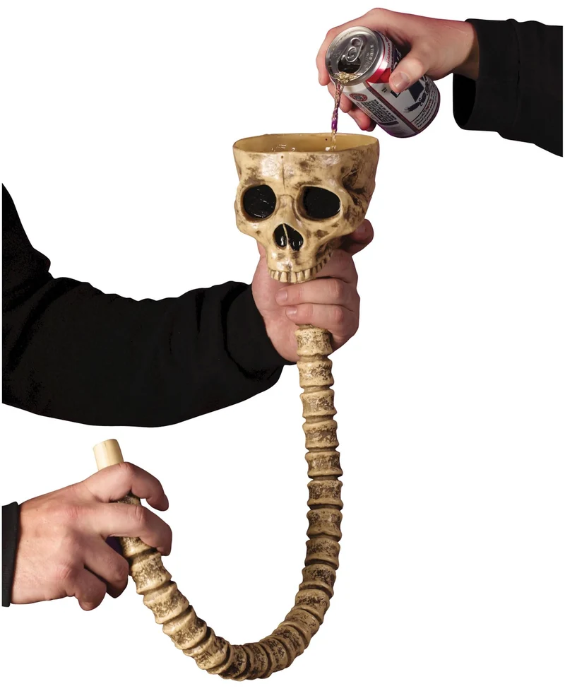 Fun World Skull Beer Funnel