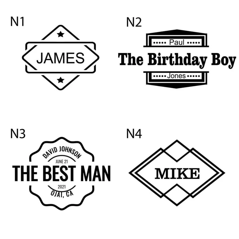 Personalized Cork Coasters Set