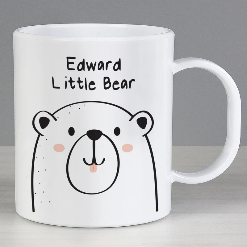 Personalised Little Bear Plastic Mug