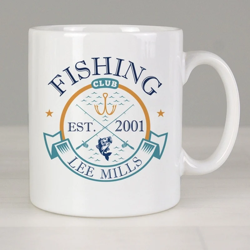 Personalised Fishing Club Mug