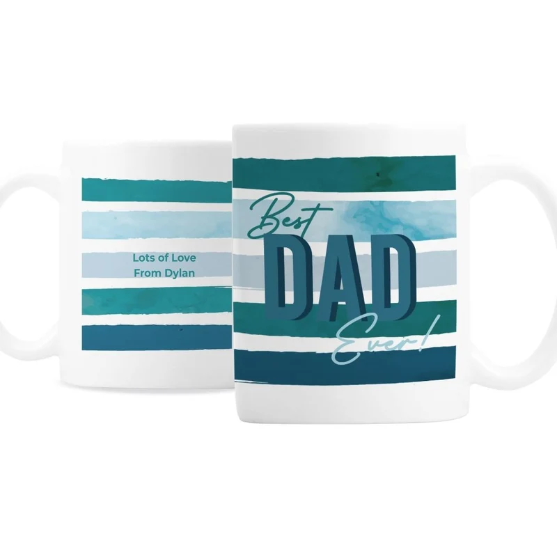 Personalised Best Dad Ever Mug