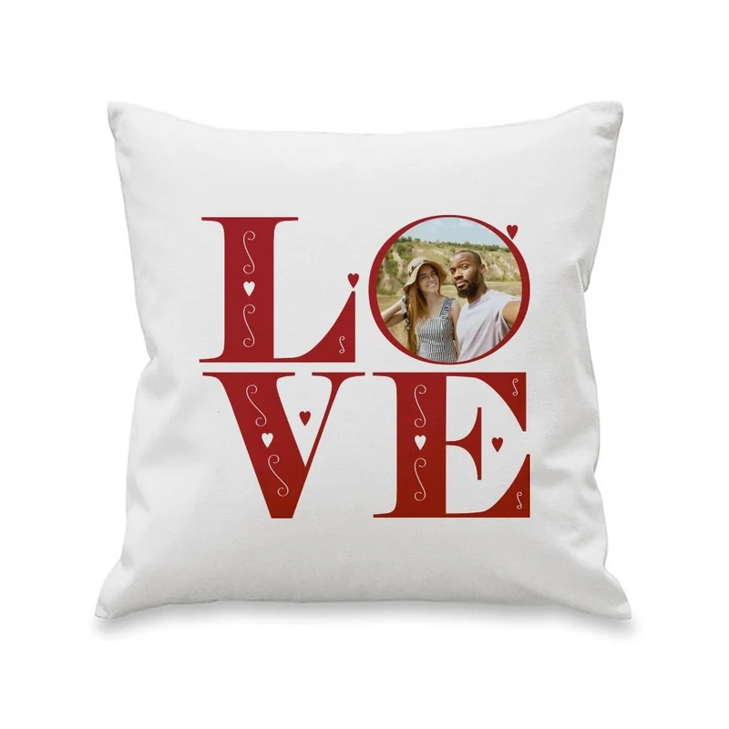 Personalised Love Photo Upload Cushion