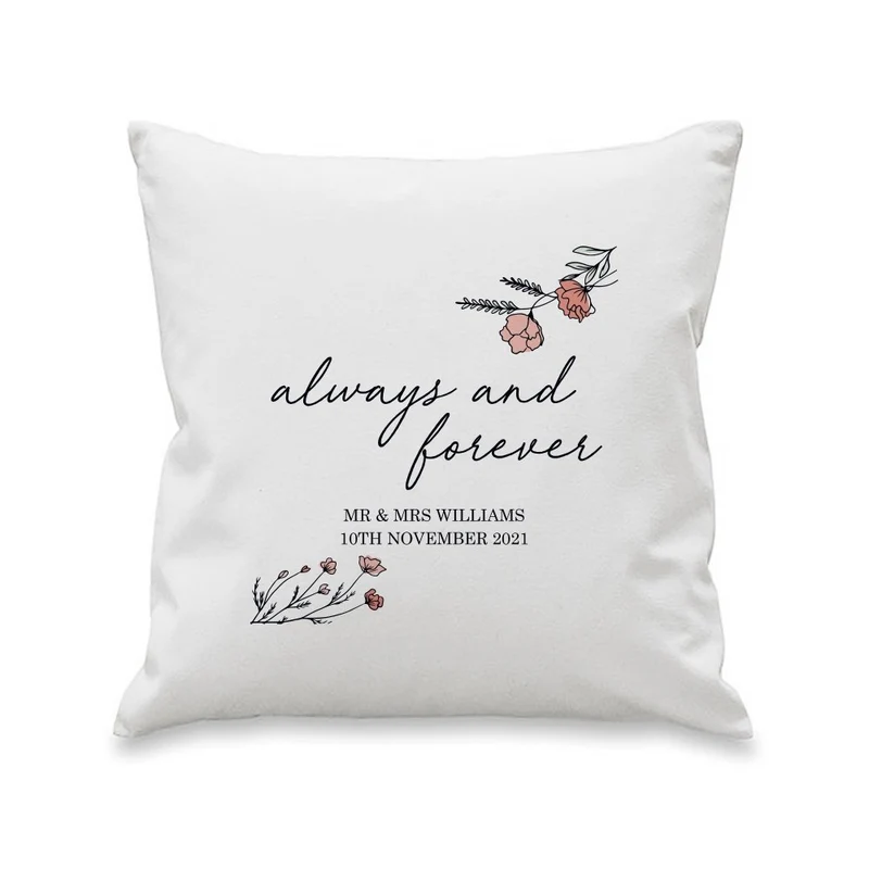 Personalised Always And Forever Cushion