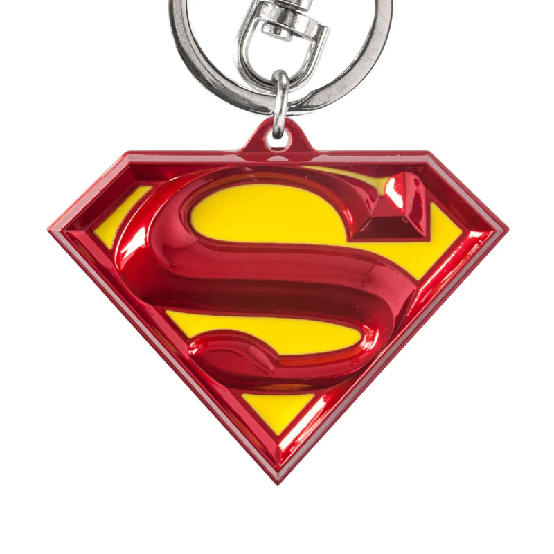 DC Zinn-Schlüsselanhänger Superman Logo bunt