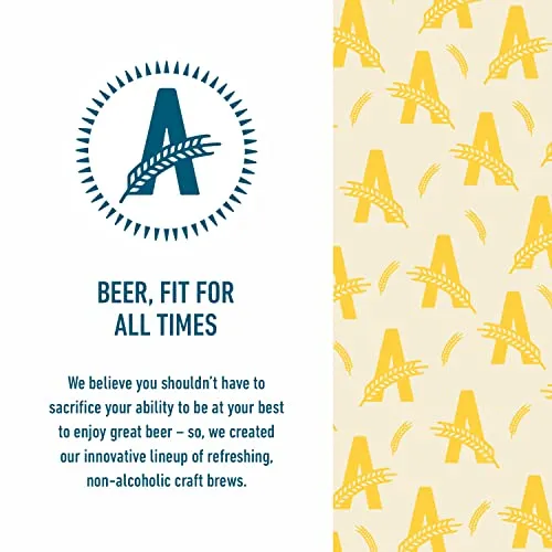 Athletic Brewing Company Craft Non-Alcoholic Beer - 12 Pack x 12 Fl Oz Cans - Cerveza Atletica - Low-Calorie, Award Winning - Rich Aroma and Flavor Balanced with Light Spicy and Floral Notes