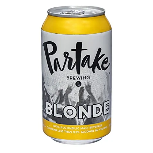 Partake Brewing Non Alcoholic Craft Brew, Blonde, 12 Pack - 12 Ounce Cans, Low Calorie, All Natural Ingredients