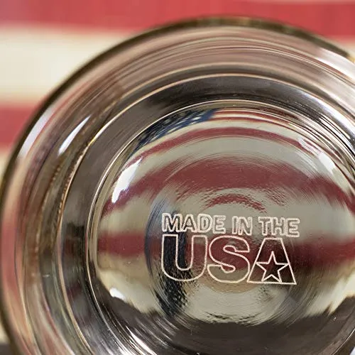 Lucky Shots United States Constitution Beer Pint Glass | 16 oz. Drinking Glasses | 360 Print We The People Beer Glasses