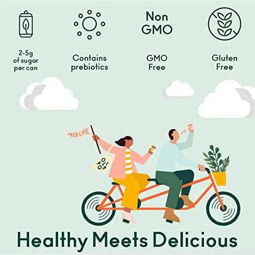 OLIPOP - The Sampler, 6-Flavor Soda Variety Pack, Healthy Soda, Prebiotic Soft Drinks, Supports Digestive Health & Gut Health, 9g of Dietary Plant Fiber, Low Calorie, Low Sugar, Vegan (12 oz, 12-Pack)