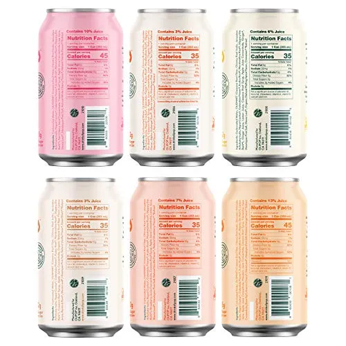 OLIPOP - The Sampler, 6-Flavor Soda Variety Pack, Healthy Soda, Prebiotic Soft Drinks, Supports Digestive Health & Gut Health, 9g of Dietary Plant Fiber, Low Calorie, Low Sugar, Vegan (12 oz, 12-Pack)