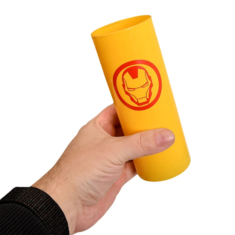 Iron Man - Logo Glas gelb