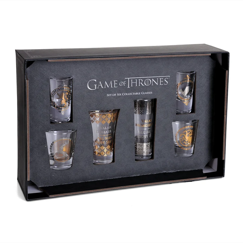 Game of Thrones - Wappen Shots Gläser 6er Set