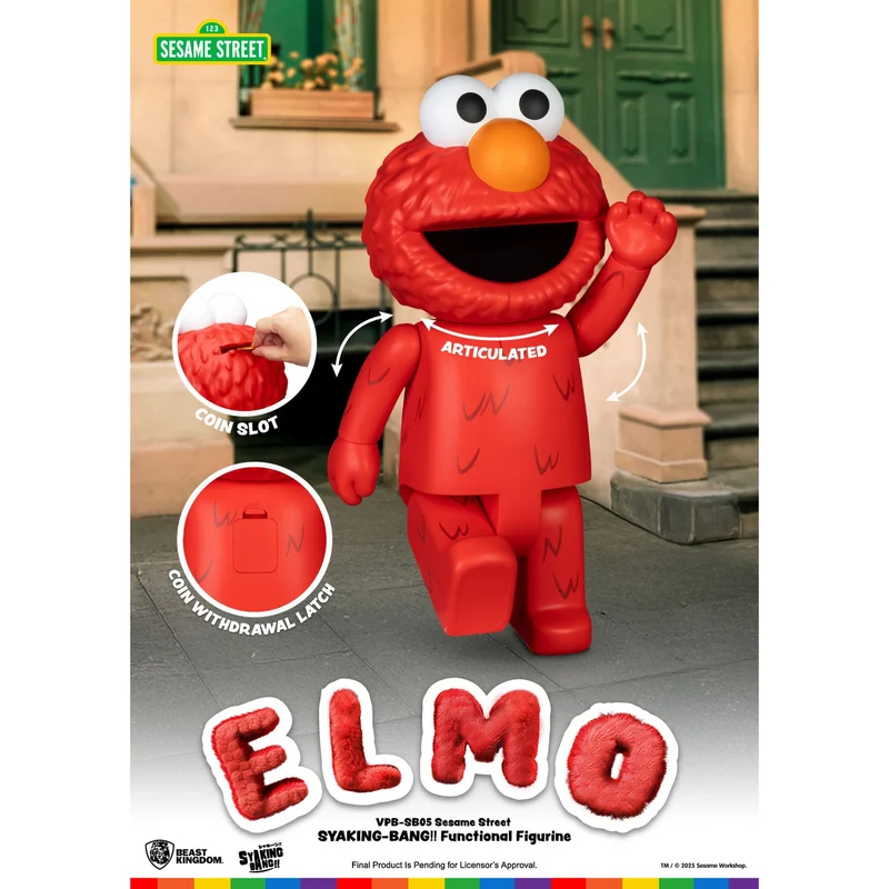 Sesamstraße Syaking Bang Vinyl Spardose Elmo 47 cm