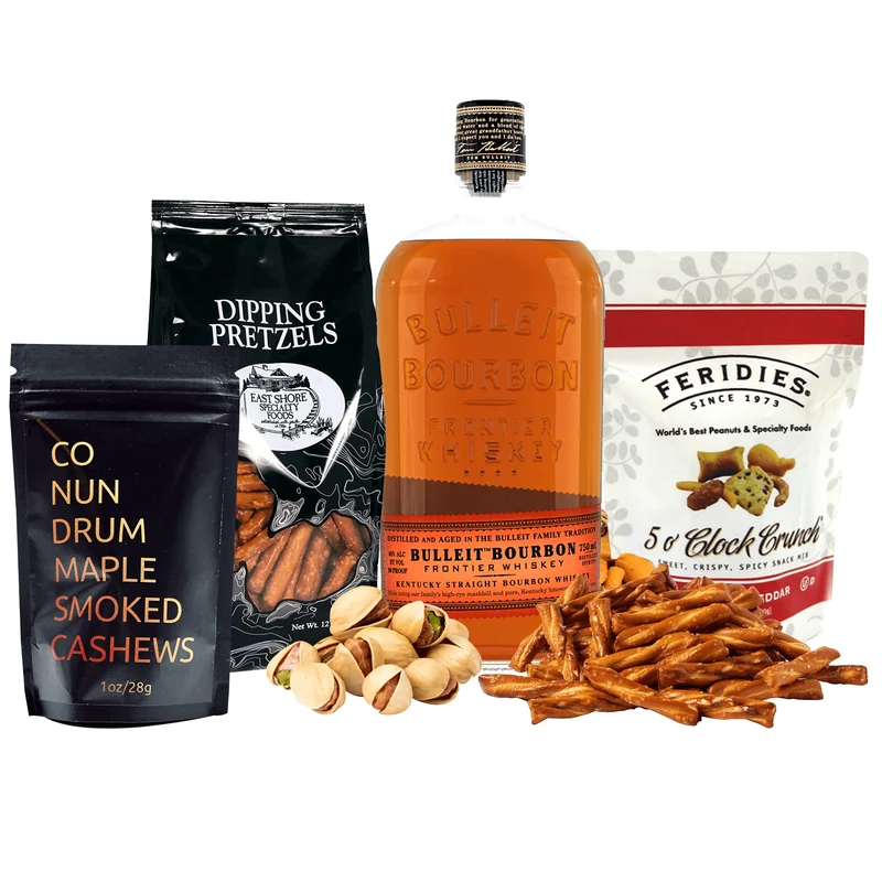 Bulleit Bourbon Gift Basket
