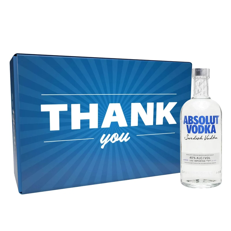 Thank You Liquor Gift Basket - Choose Your Liquor