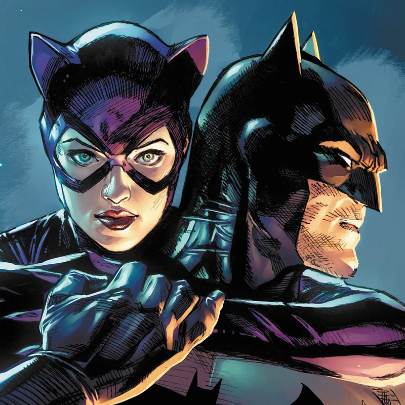 DC Comics Kunstdruck Batman & Catwoman 61 x 41 cm -