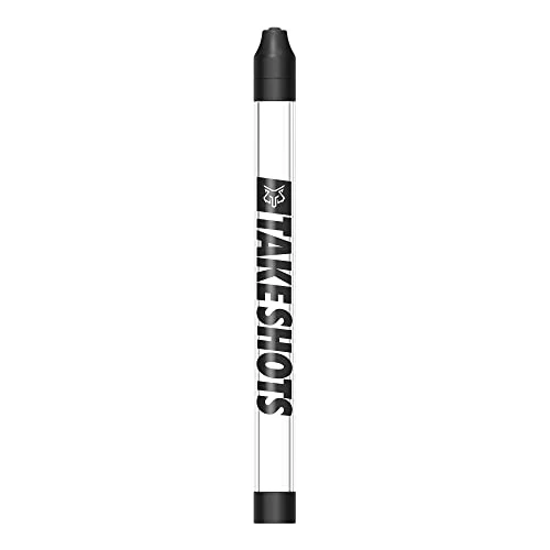 TakeShots Take - Shot Holder & Straw for Drinks & Chasers - Experience Shots On the Go - Fits All Standard Bottles, Glasses, & the Chase - 1oz (Blackout)