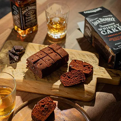 Great Spirits Baking Jack Daniels Chocolate Liquor Cake - 10 oz - Deliver a Gourmet Chocolate Dessert for Gift Baskets, Birthdays, or Parties!