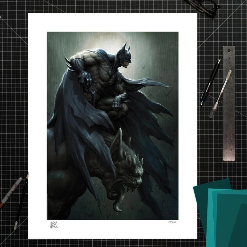 DC Comics Kunstdruck Batman 46 x 61 cm - ungerahmt