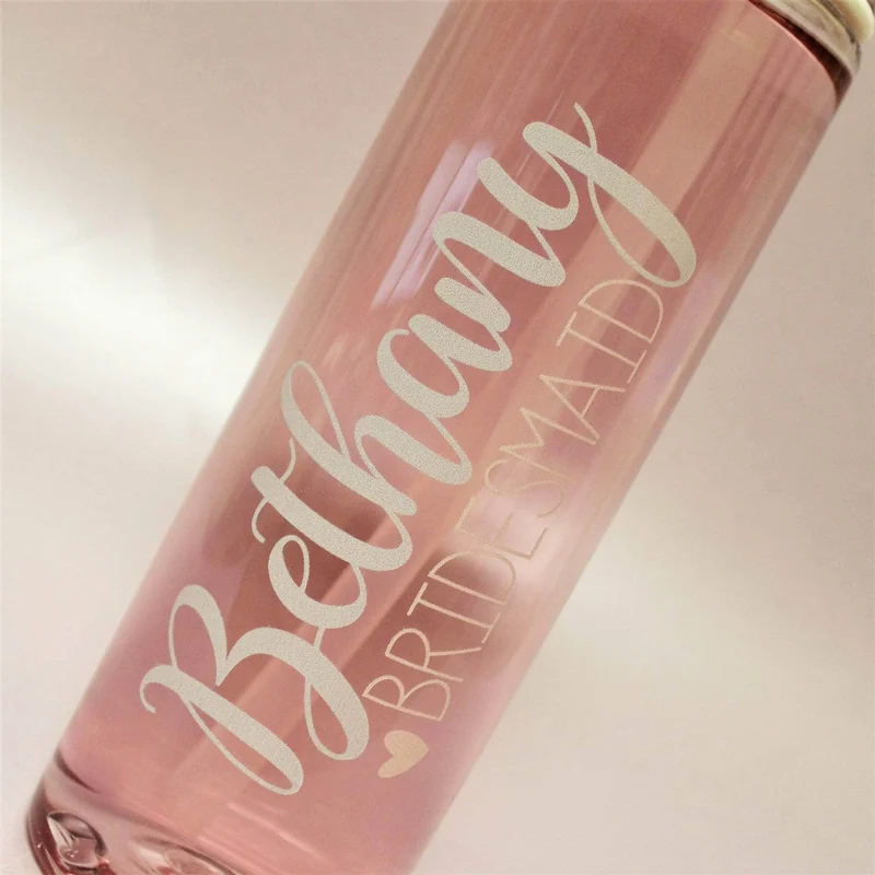 Personalised Wedding Party Water Bottle