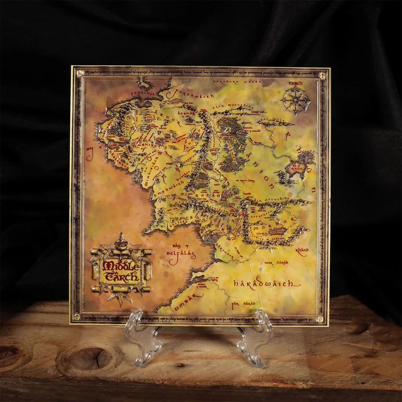 Der Herr der Ringe - Karte von Mittelerde Replik limitiert