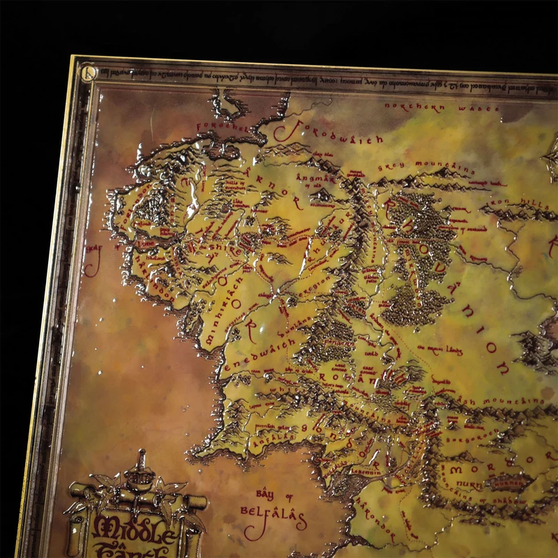 Der Herr der Ringe - Karte von Mittelerde Replik limitiert