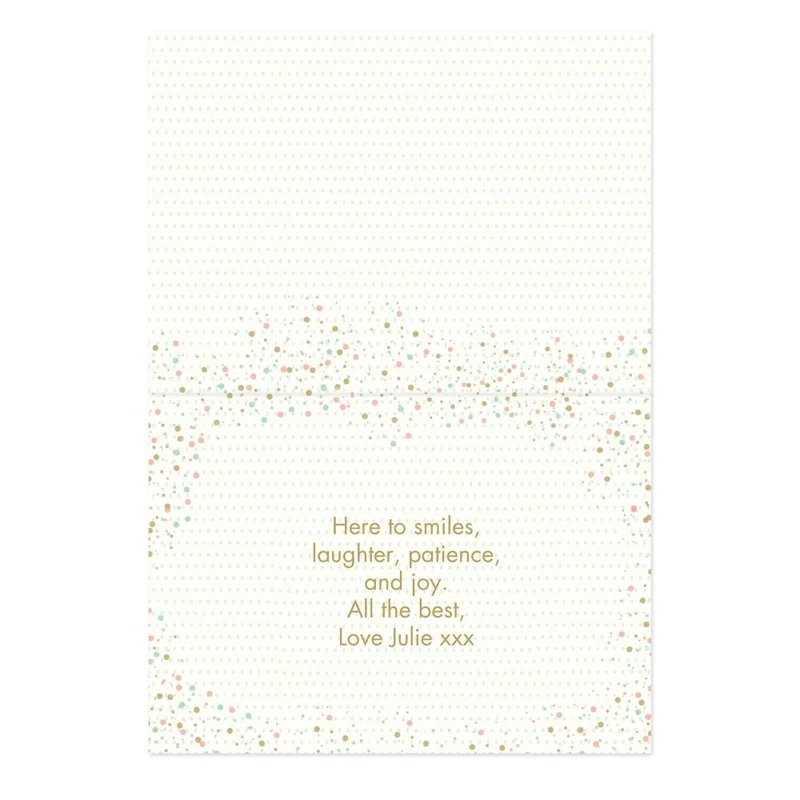 Personalised 'You're Leaving To Have A Baby' Card