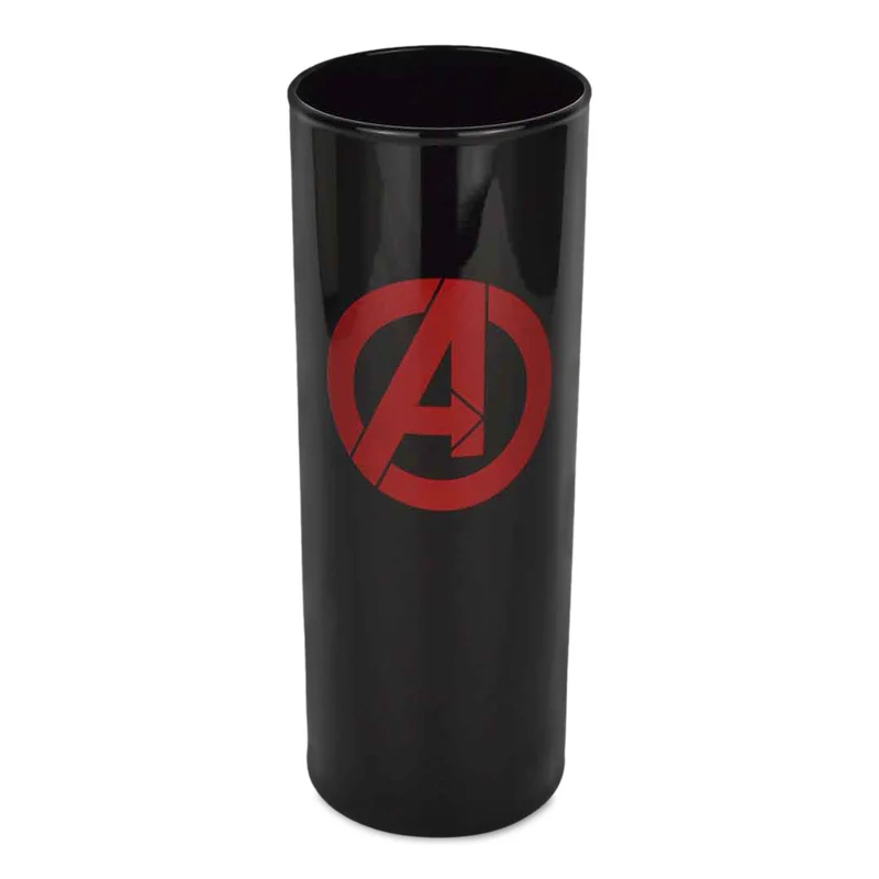 Avengers Logo Glas schwarz