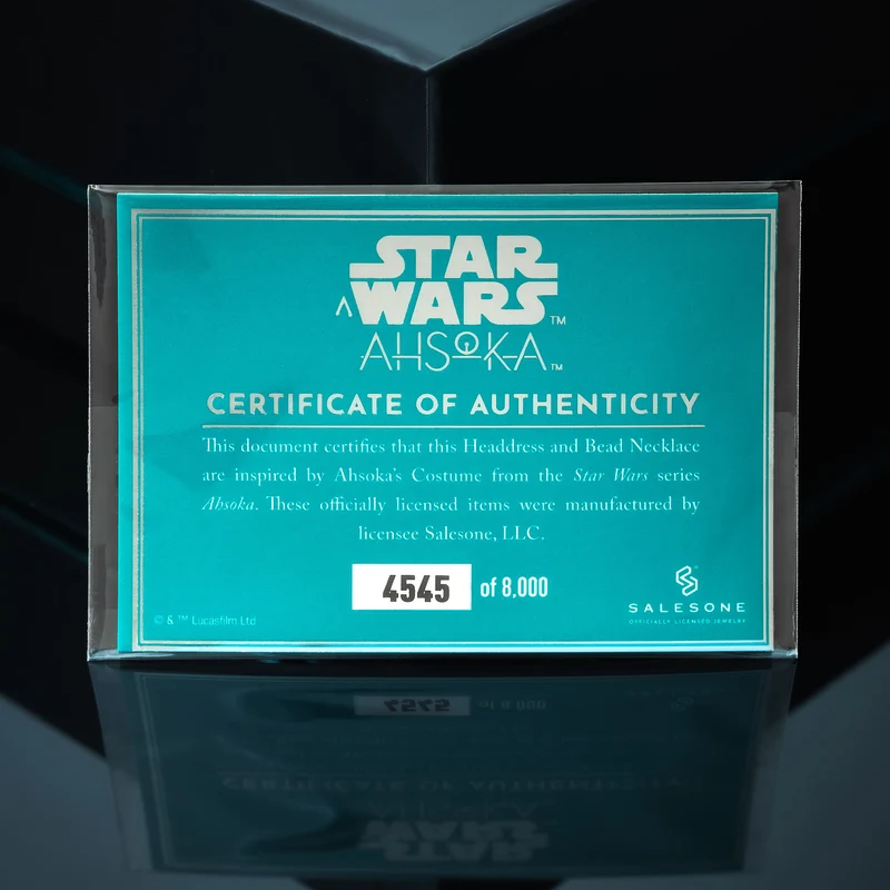 Star Wars - Ahsoka Stirnband und Gürtelperlen Replik limitiert