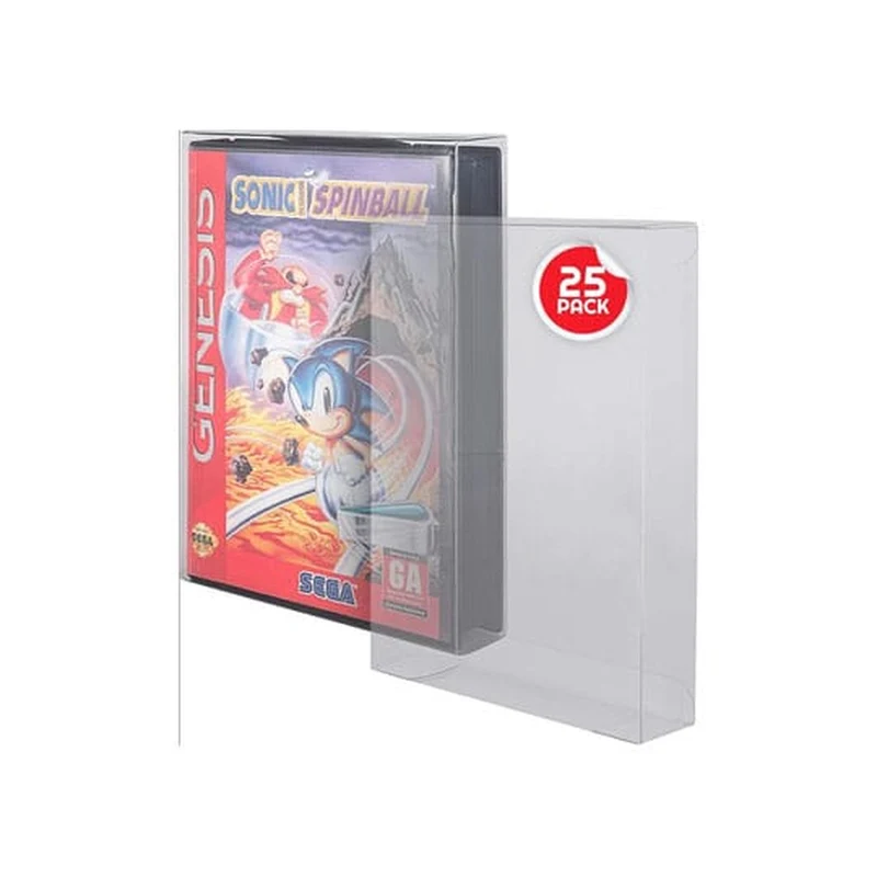 PET Gehäuse 25er-Pack für Sega Genesis Spiele