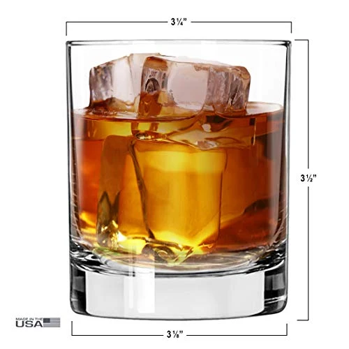 Lucky Shot - Constitution and Declaration of the Independence Wine Glass | United States Constitution and We The People | Old Fashioned Rocks Glasses | Whiskey Gifts | Gift for Men - Set of 2 (11 oz)