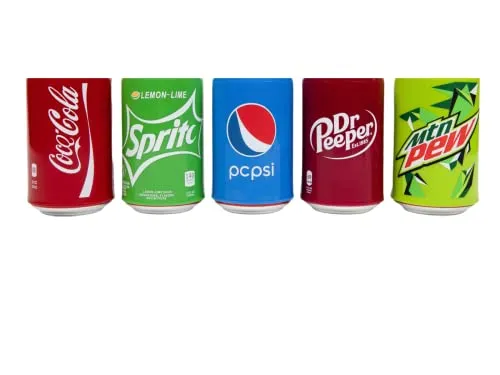 5 Pack Beer Can Covers That Look Like Soda Hide A Beer Can Silicone Sleeve Suitable for All standard 12FL OZ, Golf Accessories, beer Gifts for Men