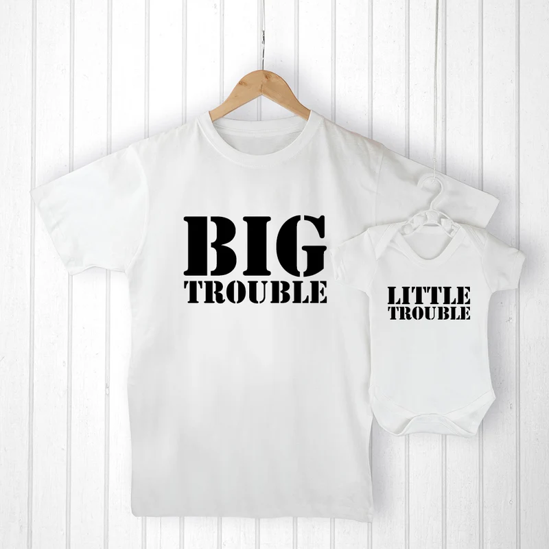 Personalised Personalised Daddy and Me Here Comes Trouble Set