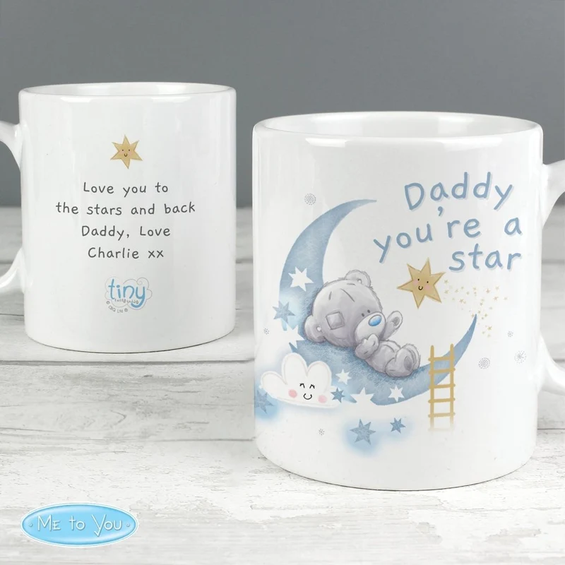Personalised Tiny Tatty Teddy Daddy Youre A Star Mug