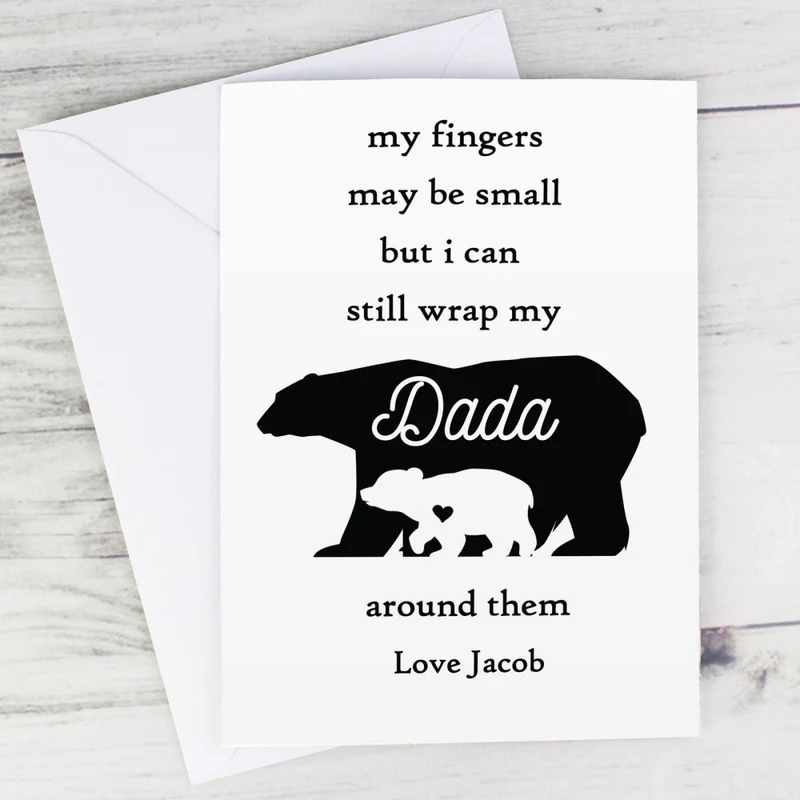 Personalised Fingers May Be Small Card