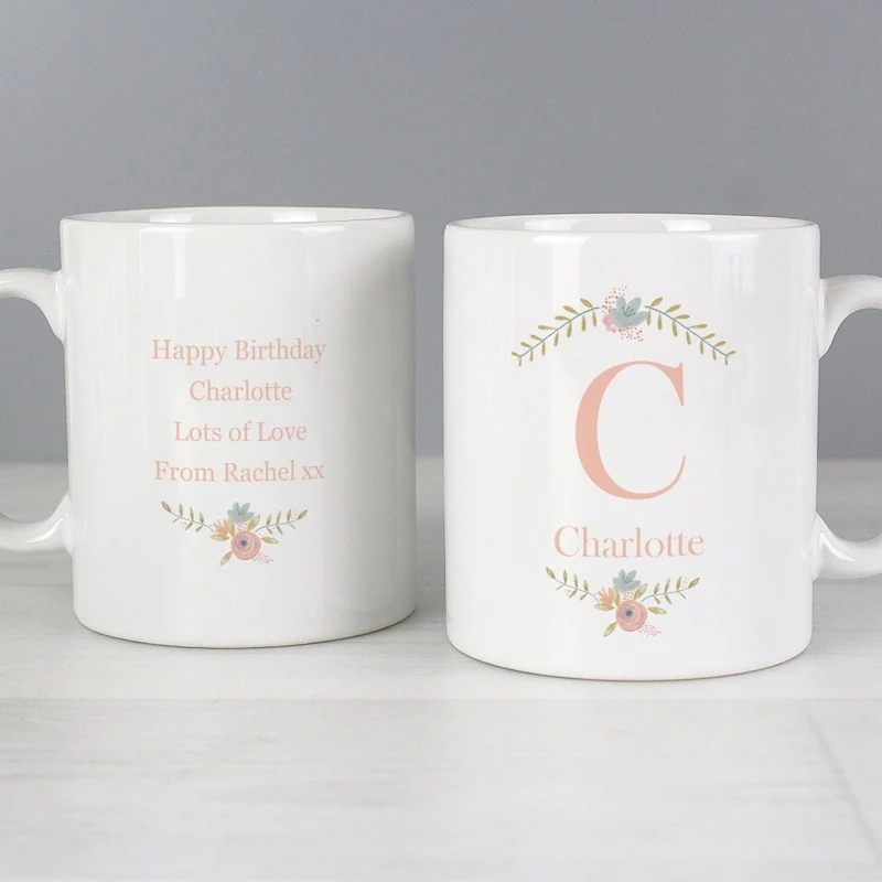 Personalised Floral Bouquet Mug