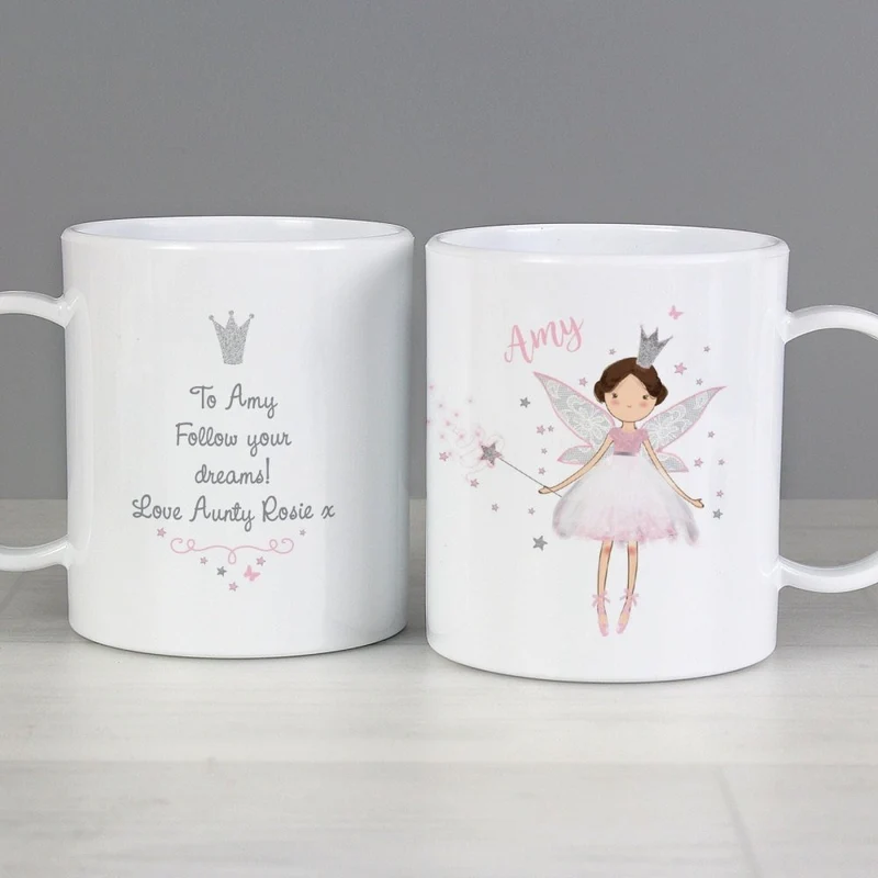 Personalised Fairy Princess Plastic Mug