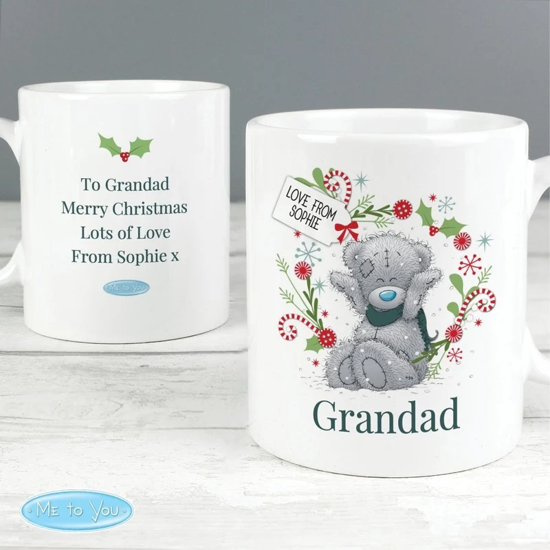 Personalised Me To You 'For Grandad Dad' Christmas Mug
